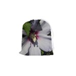 Purple Mallow Flower Drawstring Pouch (Small)