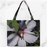 Purple Mallow Flower Mini Tote Bag