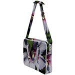 Purple Mallow Flower Cross Body Office Bag