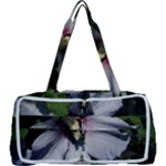 Purple Mallow Flower Multi Function Bag