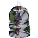 Purple Mallow Flower Foldable Lightweight Backpack