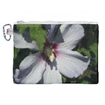 Purple Mallow Flower Canvas Cosmetic Bag (XL)