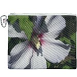 Purple Mallow Flower Canvas Cosmetic Bag (XXXL)