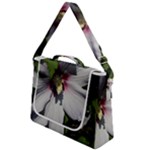 Purple Mallow Flower Box Up Messenger Bag