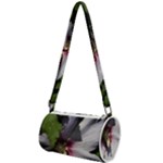 Purple Mallow Flower Mini Cylinder Bag