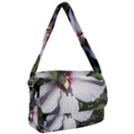 Purple Mallow Flower Courier Bag