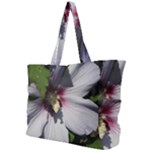 Purple Mallow Flower Simple Shoulder Bag