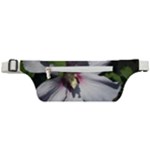 Purple Mallow Flower Active Waist Bag