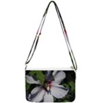 Purple Mallow Flower Double Gusset Crossbody Bag