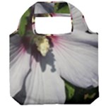 Purple Mallow Flower Foldable Grocery Recycle Bag