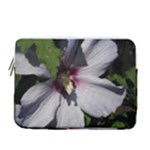 Purple Mallow Flower 13  Vertical Laptop Sleeve Case With Pocket