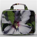 Purple Mallow Flower Travel Toiletry Bag With Hanging Hook