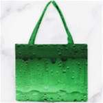 Green Water Droplets Mini Tote Bag