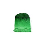 Green Water Droplets Drawstring Pouch (XS)