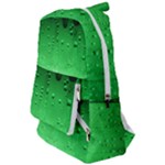 Green Water Droplets Travelers  Backpack