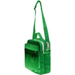 Green Water Droplets Crossbody Day Bag