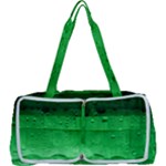 Green Water Droplets Multi Function Bag