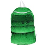 Green Water Droplets Foldable Lightweight Backpack