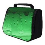 Green Water Droplets Full Print Travel Pouch (Small)