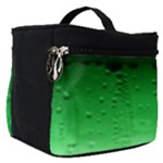 Green Water Droplets Make Up Travel Bag (Small)