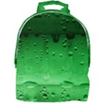 Green Water Droplets Mini Full Print Backpack