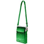 Green Water Droplets Multi Function Travel Bag