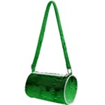 Green Water Droplets Mini Cylinder Bag