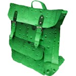 Green Water Droplets Buckle Up Backpack