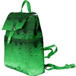 Green Water Droplets Buckle Everyday Backpack