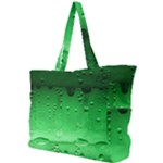 Green Water Droplets Simple Shoulder Bag