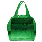 Green Water Droplets Boxy Hand Bag