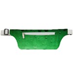 Green Water Droplets Active Waist Bag