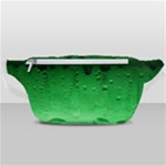 Green Water Droplets Waist Bag 