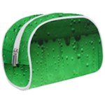 Green Water Droplets Make Up Case (Medium)