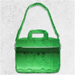 Green Water Droplets MacBook Pro 13  Shoulder Laptop Bag 