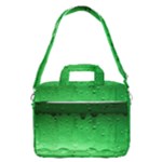 Green Water Droplets MacBook Pro 15  Shoulder Laptop Bag