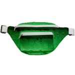 Green Water Droplets Fanny Pack