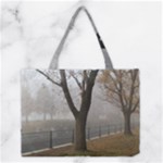 Grey Tree in Fog Medium Tote Bag