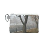 Grey Tree in Fog Canvas Cosmetic Bag (Small)