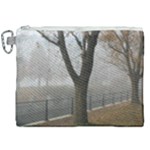 Grey Tree in Fog Canvas Cosmetic Bag (XXL)