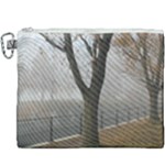 Grey Tree in Fog Canvas Cosmetic Bag (XXXL)