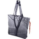 Fog Drawstring Tote Bag