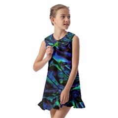 Kids  Pilgrim Collar Ruffle Hem Dress 