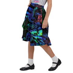 Kids  Ruffle Flared Wrap Midi Skirt 