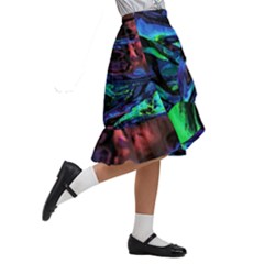 Kids  Ruffle Flared Wrap Midi Skirt 