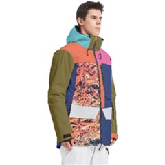 Men s Multi Pockets Zip Ski and Snowboard Waterproof Breathable Jacket 