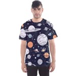 Space Galaxy Universe Stars Sky Men s Sport Mesh T-Shirt