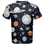 Space Galaxy Universe Stars Sky Men s Cotton T-Shirt