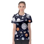 Space Galaxy Universe Stars Sky Women s Sport Mesh T-Shirt