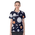 Space Galaxy Universe Stars Sky Women s Cotton T-Shirt